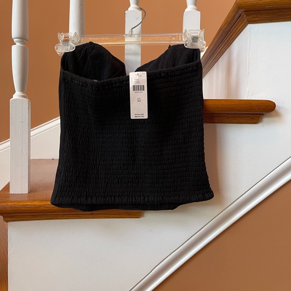 Anthropologie NWT bustier top with boning; smocked back, XS & M but runs large - Picture 16 of 16